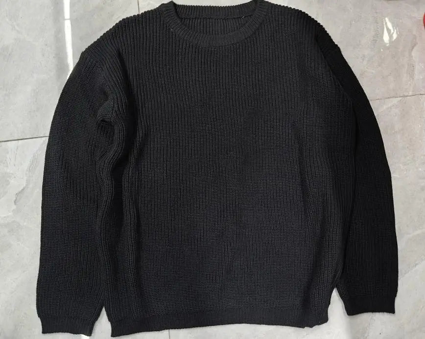 Suefunskry 1PC Mommy and Me Matching Sweaters Solid Color Knitted Long Sleeve Round Neck Warm Pullover Tops for Autumn Winter