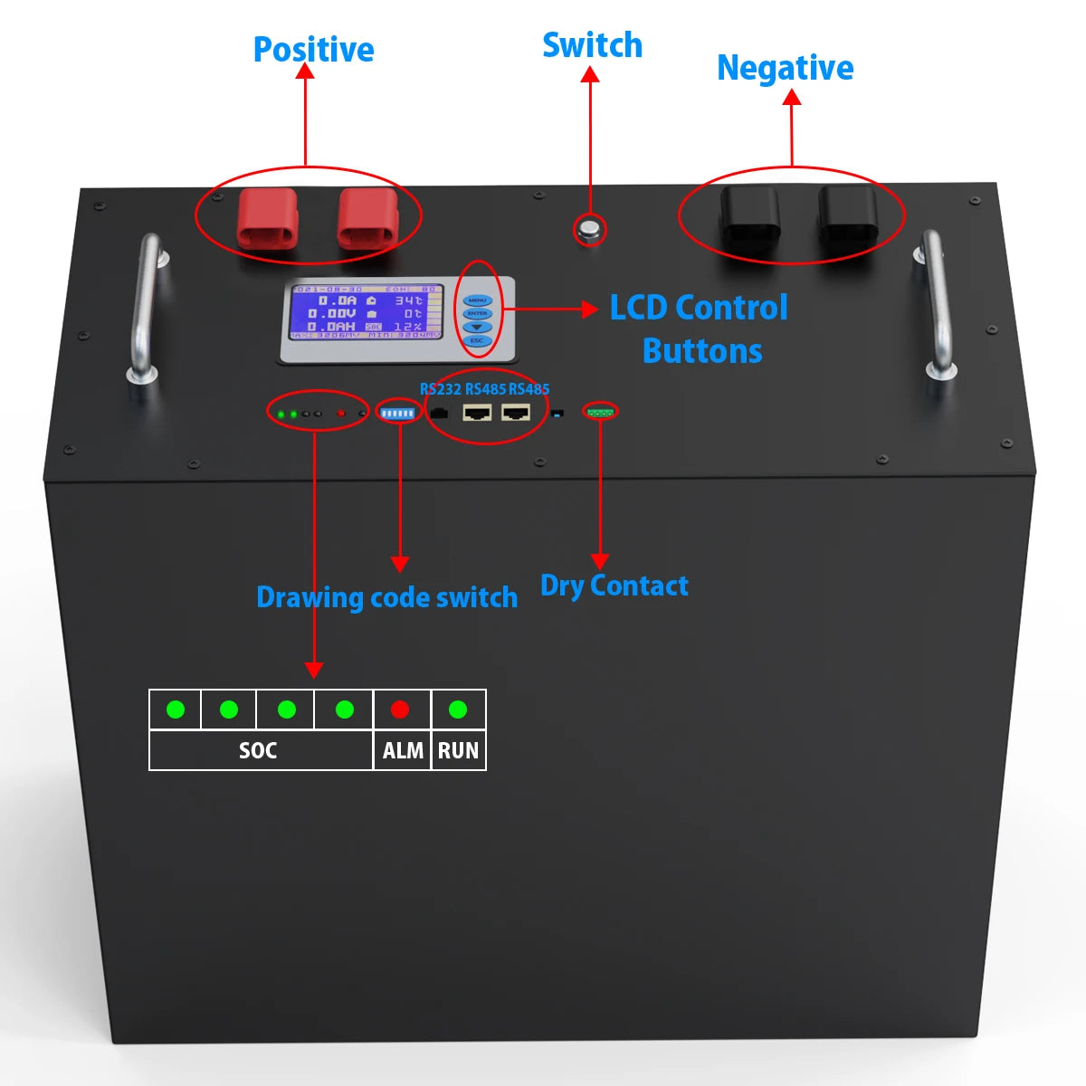 LiFePO4 48V 300Ah 15Kwh Battery Pack 6000 Cycles 51.2V BMS 100Ah 120Ah 150Ah 200Ah Solar Energy Storage Lithium Battery EU STOCK