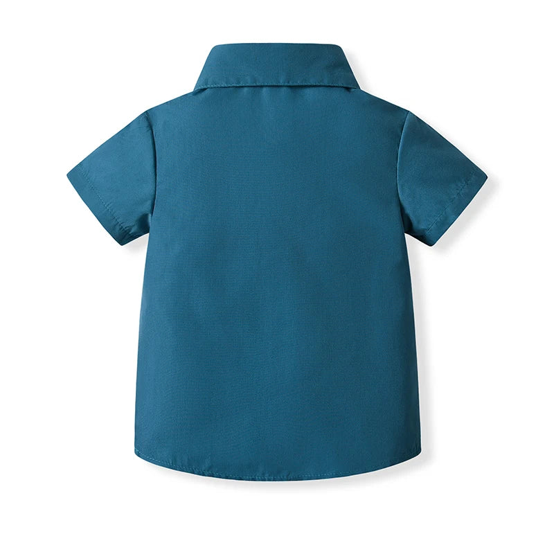 Baby Boys Formal Wear Dress Shirt Vest Pants Bowtie Set Gentleman Outfits for Wedding Party Toddler Little Boys Clothing Set