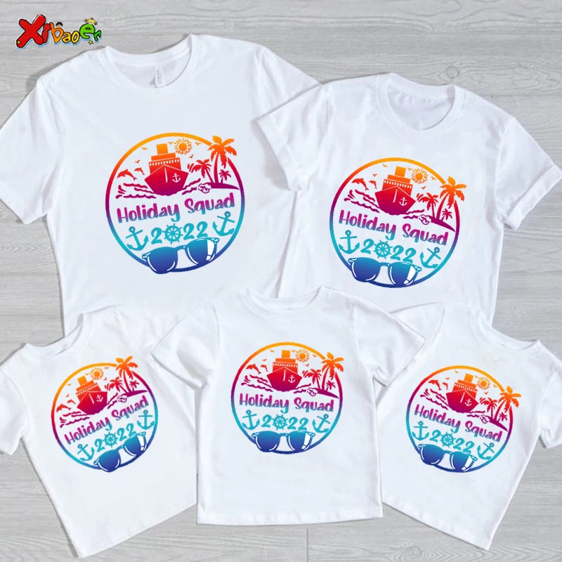 Family Trip Shirts Holiday Trip T Shirt Family Matching Outfits Summer Family Vacation 2025 Shirt Matching Beach Couple Outfits