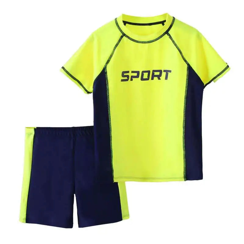 Summer Children Boys Sports Set Outdoor Short Sleeve Tops+ Shorts Suits Fashion Breathable Casual Clothes Sets