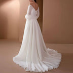 Romantic Sweetheart Beading Spaghetti Straps A-Line Wedding Long Dress 2025 Solid One-Line Skirt Princess Bridal Gown Customized