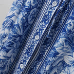 Dresses For Women 2025 Ladies' V Neck Short Sleeve Lace Up Printed Large Skirt Dress Vestidos En Oferta LiquidacióN