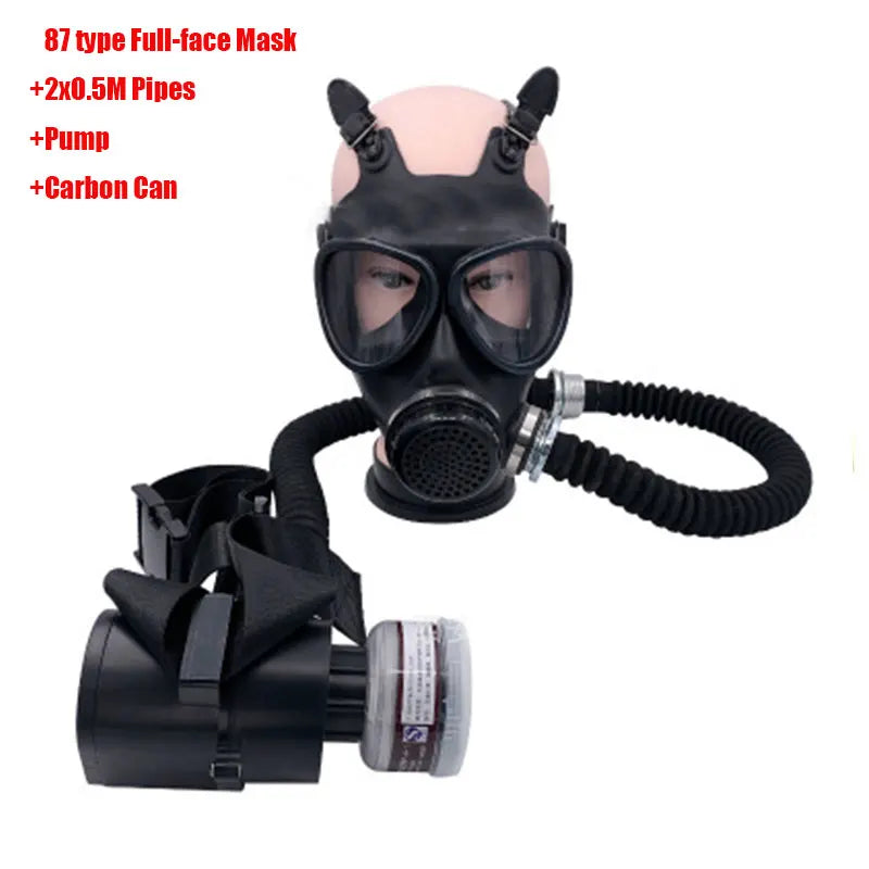 Electric Constant Air Flow Supplied Fed Full/Half Face Gas Mask Breathing System Protective Respirator Device Workplace Safety