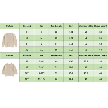 Suefunskry 1PC Mommy and Me Matching Sweaters Solid Color Knitted Long Sleeve Round Neck Warm Pullover Tops for Autumn Winter