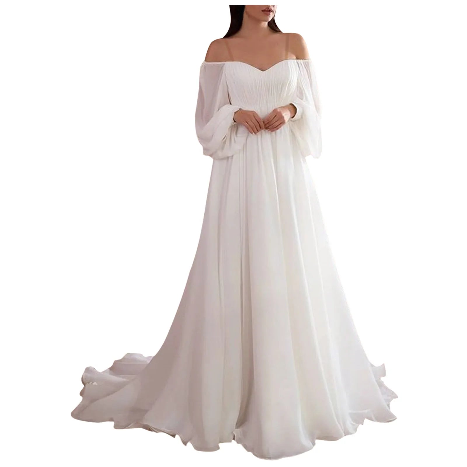 Romantic Sweetheart Beading Spaghetti Straps A-Line Wedding Long Dress 2025 Solid One-Line Skirt Princess Bridal Gown Customized