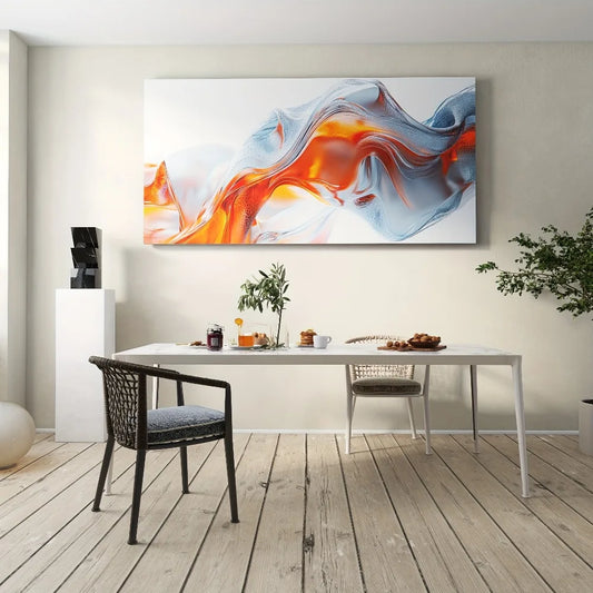 Image Fusion - Artistic language fusion, abstract space image interpretation, 1.5 inch thick pine solid wood frame