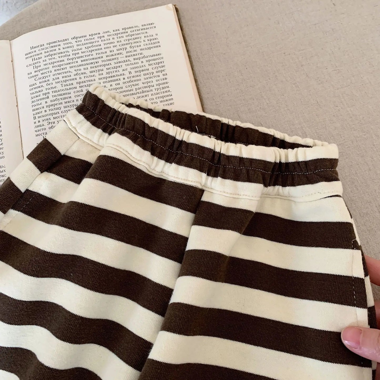 Kids Baby Boys Autumn Sets Cartoon Printed Sweatshirt+striped Elastic Waist Pant 1-8Y Boys Sets Loose Casual Baby Boys Sport Set