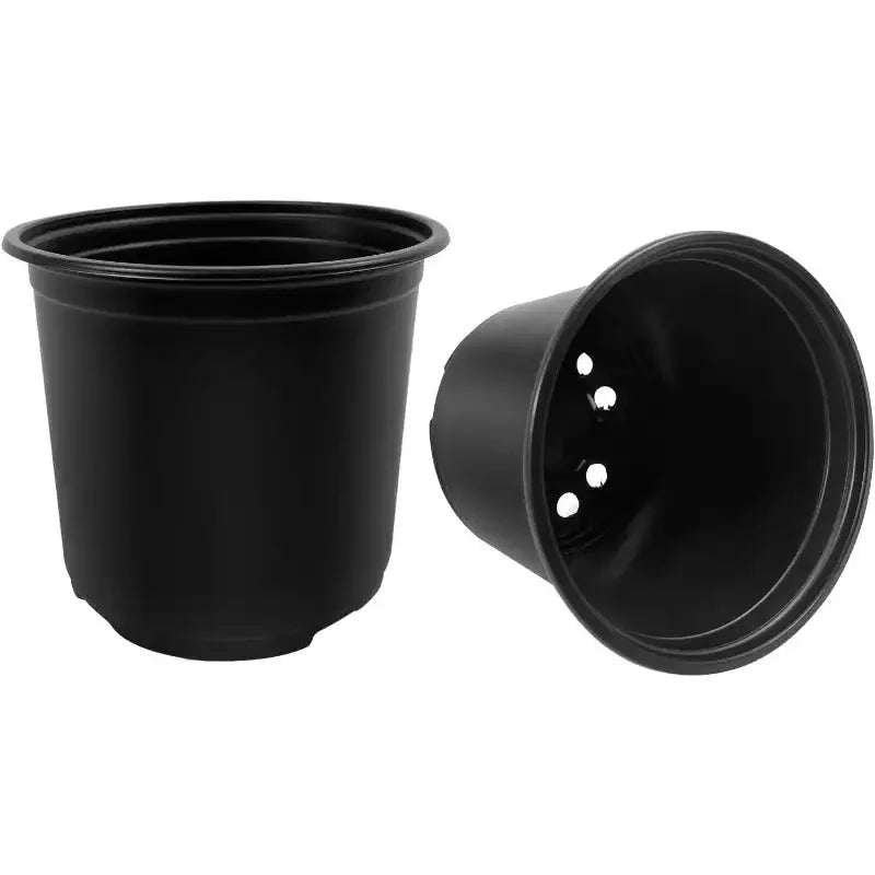 100 Pack Nursery Pots, 4 5 6 Inch Nursery Pot for Plants, Plastic Plant Pots with Drainage Holes, Garden Flower Pots 4inch100pcs