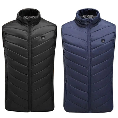 USB Heated Vest Men Electric Warm Vest 3 Temperature Settings Jacket Men Winter Thermal Waistcoat For Sports Hiking Camping
