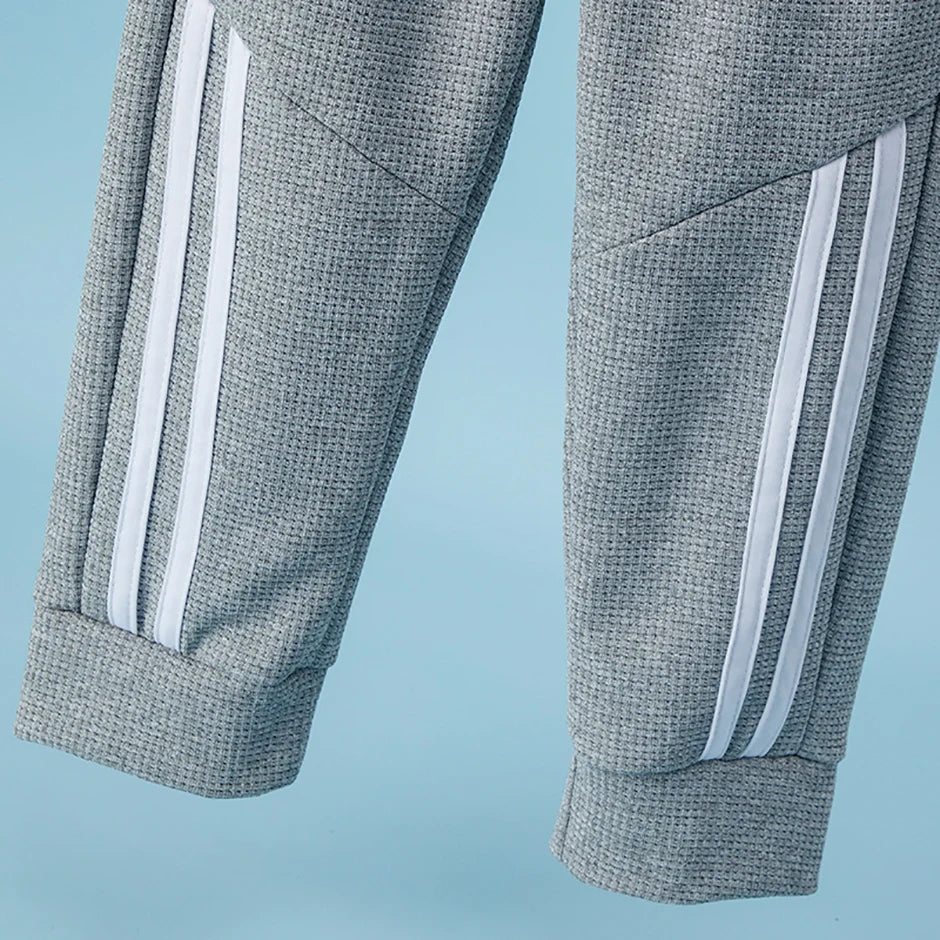 1/3 Pcs Children's Waffle Solid Color Sports Pants Boys Casual Joker Harun Pants Elastic Waist Running Pants Girls Fashion Pants