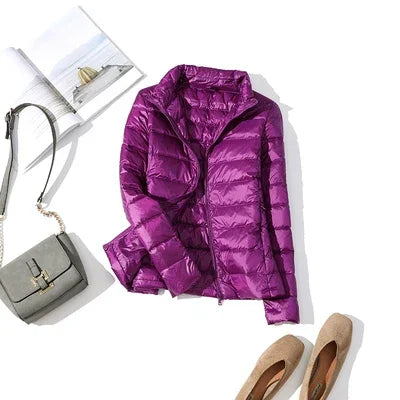 Ultra Light Down Jacket 2025 New Parkas basic Winter jackets Female Women velvet hooded Coats autumn Down Jacket Womens Outwear