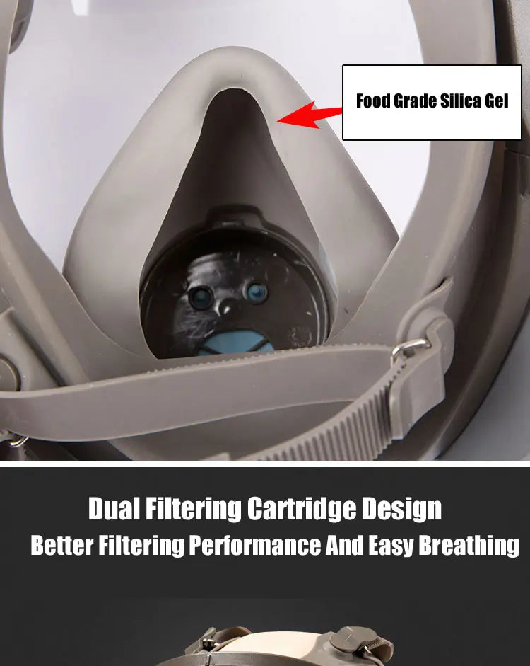 Full face spray protective mask, industrial gas mask respirator, new type 6800 gas mask, mechanical maintenance chemicals.