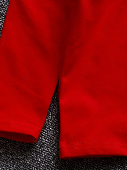 Spring and autumn boys' new fashion trend all over letter jacket Hooded Sweater boys' pants three piece set