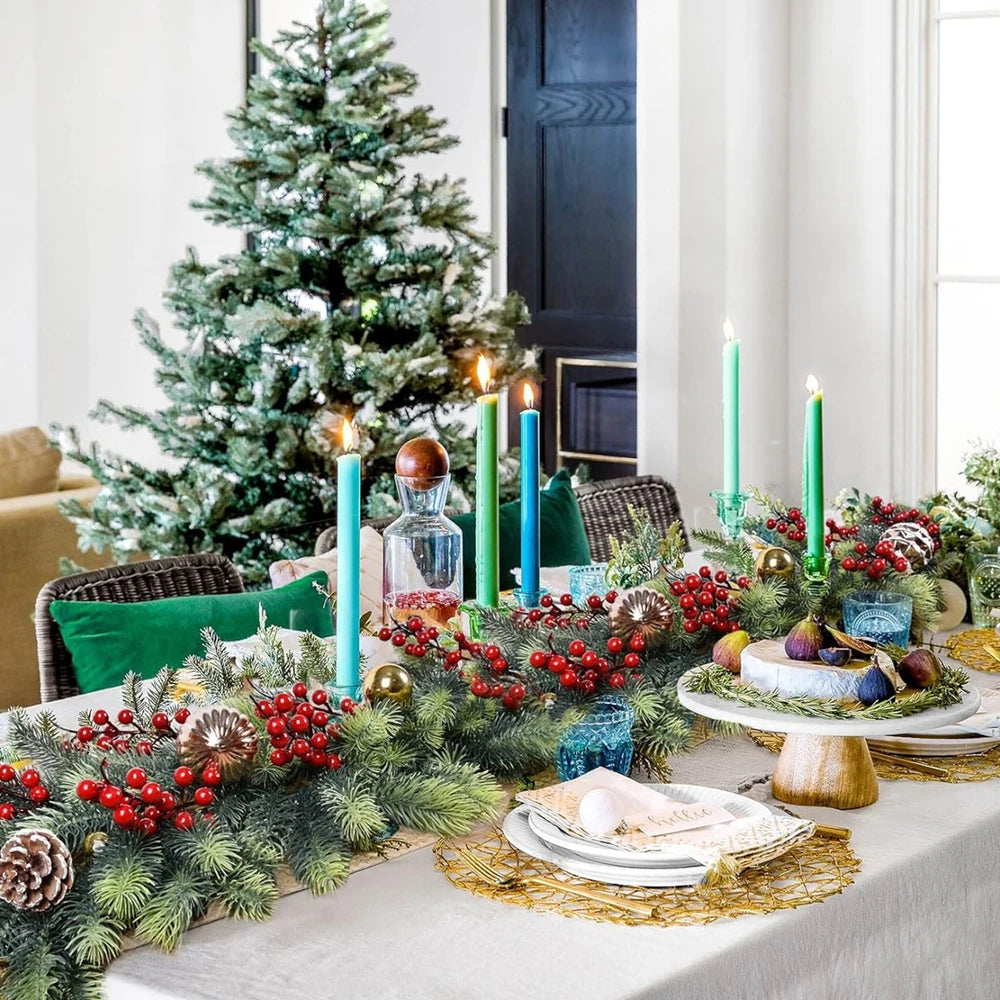 1Pc Artificial Green Plants Christmas Tree Garland Home Party Decorative Outdoor Yard Pine Tree Rattan Hanging Hot Sale Products