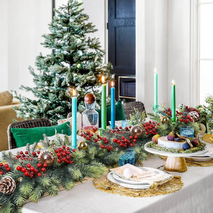 1Pc Artificial Green Plants Christmas Tree Garland Home Party Decorative Outdoor Yard Pine Tree Rattan Hanging Hot Sale Products