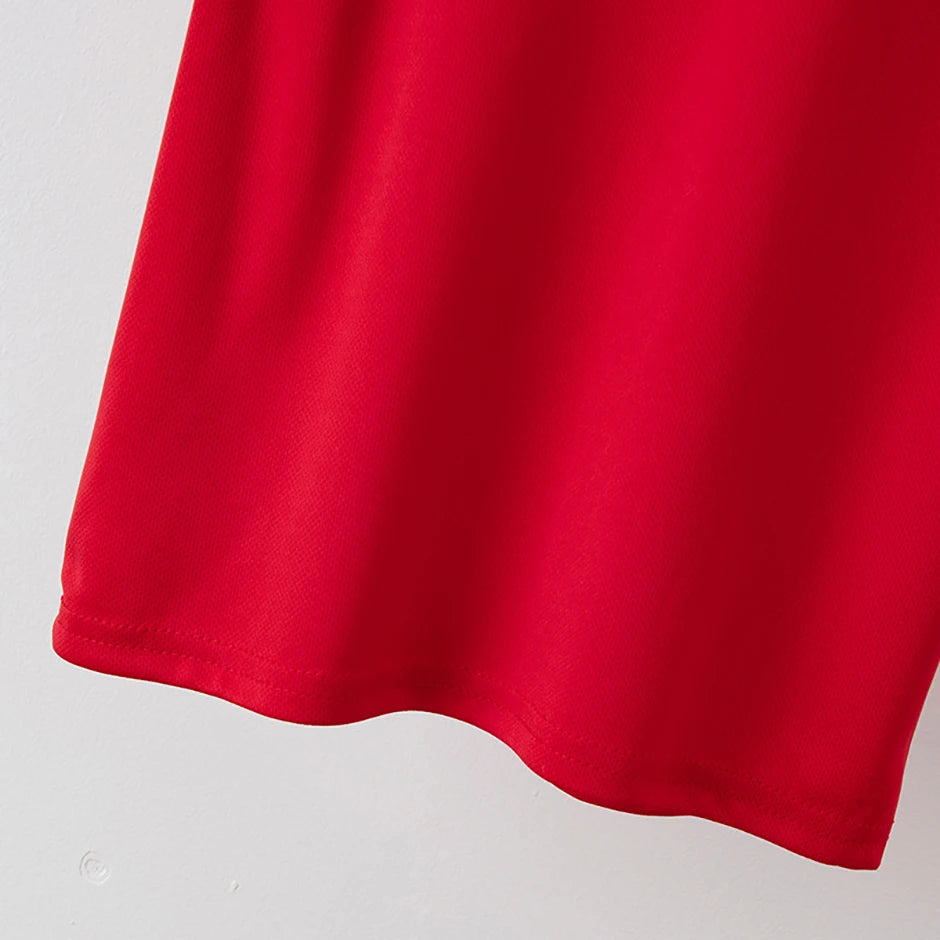 2 Pieces Children's Summer Solid Color Quick Drying Breathable Set Boys' Sports Running Is A Comfortable Top Girls' Loose Shorts