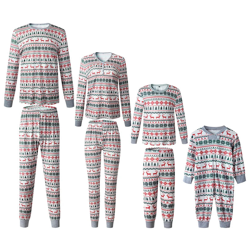 2026 Christmas Family Pajamas Matching Dad Mom And Daughter Xmas Clothes Set Adult Kids Sleepwear For Father Mother Son Outfit