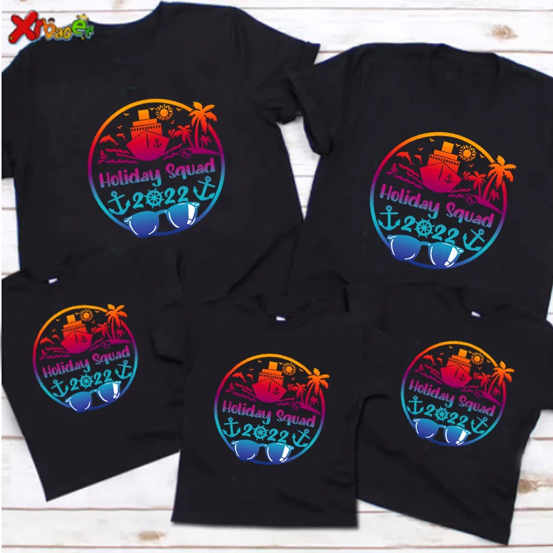 Family Trip Shirts Holiday Trip T Shirt Family Matching Outfits Summer Family Vacation 2025 Shirt Matching Beach Couple Outfits
