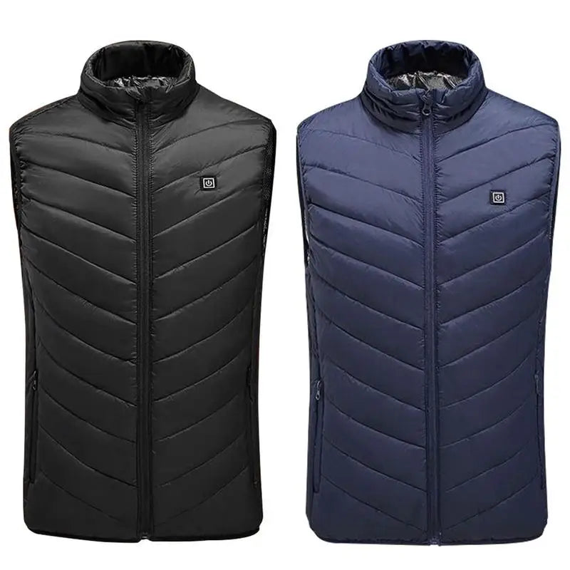 USB Heated Vest Men Electric Warm Vest 3 Temperature Settings Jacket Men Winter Thermal Waistcoat For Sports Hiking Camping