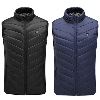 USB Heated Vest Men Electric Warm Vest 3 Temperature Settings Jacket Men Winter Thermal Waistcoat For Sports Hiking Camping