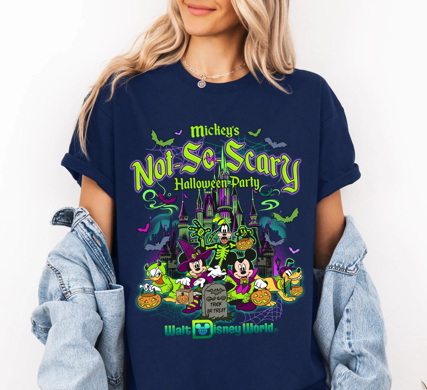 Disney Halloween 2025 Mickey Mouse Men Women Summer T-shirt Family Parent-Child Clothing Casual Unisex Oversized Short Sleeve