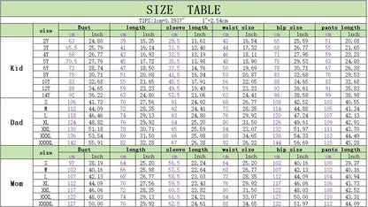 Christmas Family Pajamas: Matching White & Navy Set with Reindeer & Lights Prints