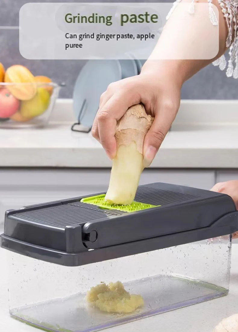 14/16 IN 1 Slicer Vegetable Food Chopper Vegetable Cutter Tomato Carrot Grater Cheese French Onion Shredders Kitchen Tool