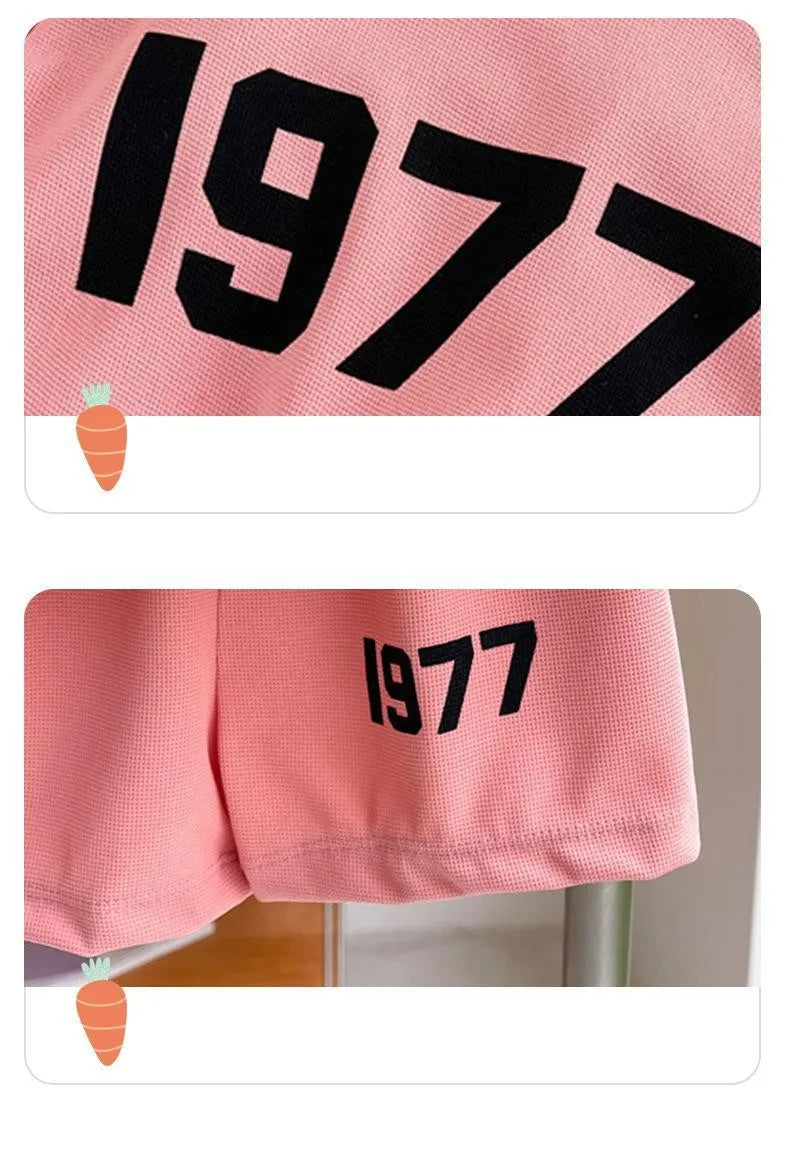 1 2 3 4years Children's Clothes Summer Thin Loose Casual Kids Tracksuit Popular Design Baby Boy Short Sleeve Suit T-shirt Shorts