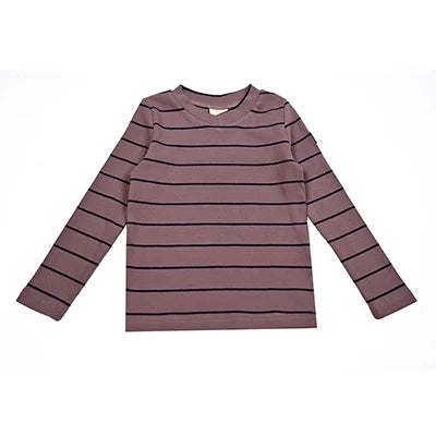 AA-Velour and striped layered set kids clothes sibling matching girl dress boys top baby romper v neck children family matching