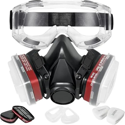 New 7-in-1/16-in-1 Black 6200 Dust Mask Half Face Respirator Spray Paint Organic Vapor Chemical Gas Filter Gas Mask Work Safety
