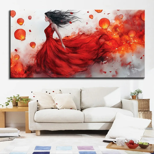 Rustic memory of country road, interior decoration poster, suitable for living room, 1.5 inch thick pine solid frame