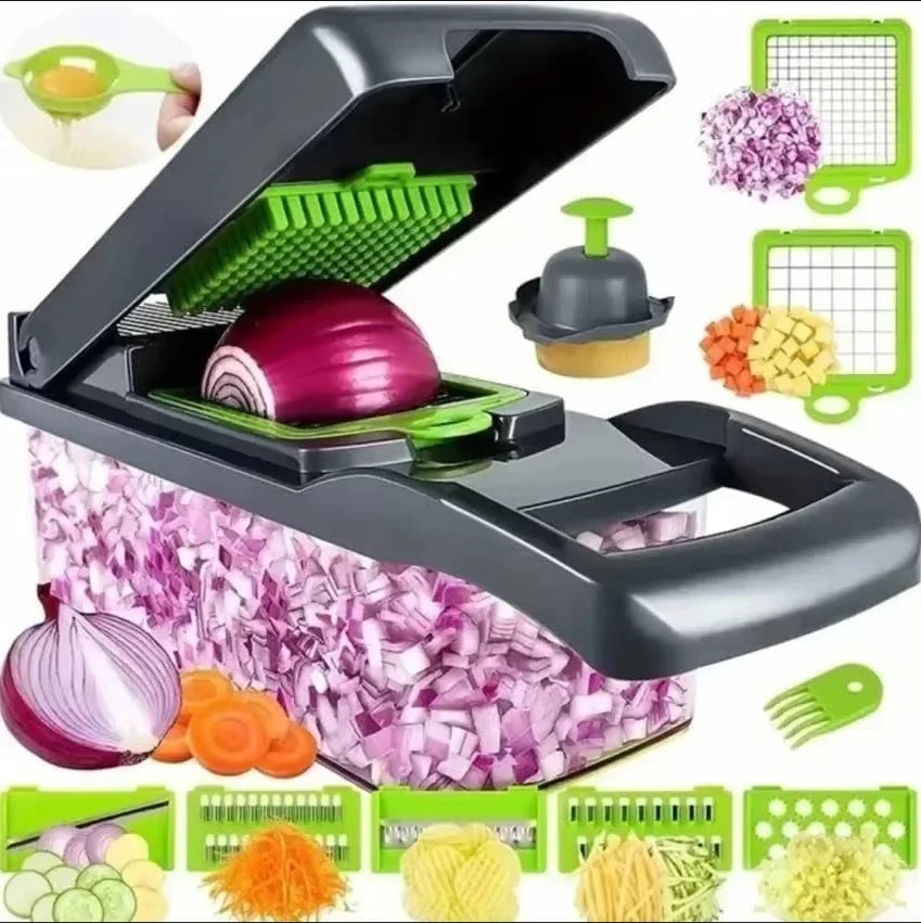 14/16 in 1 Multifunctional Vegetable Chopper Handle Food Grate Food Chopper Vegetable Slicer Dicer Cut Kitchen Items cocina