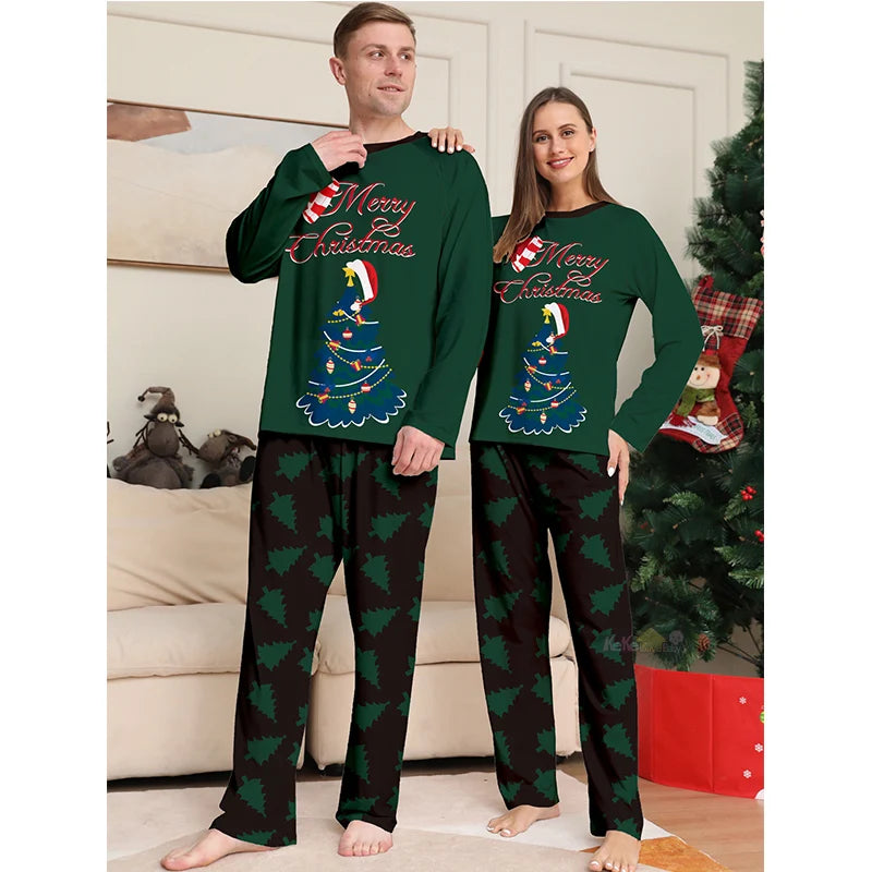 2025 Family Matching Christmas Pajamas Adult Kids Baby Xmas Outfits Mother And Daughter Father Son Family Look Pyjamas Clothes