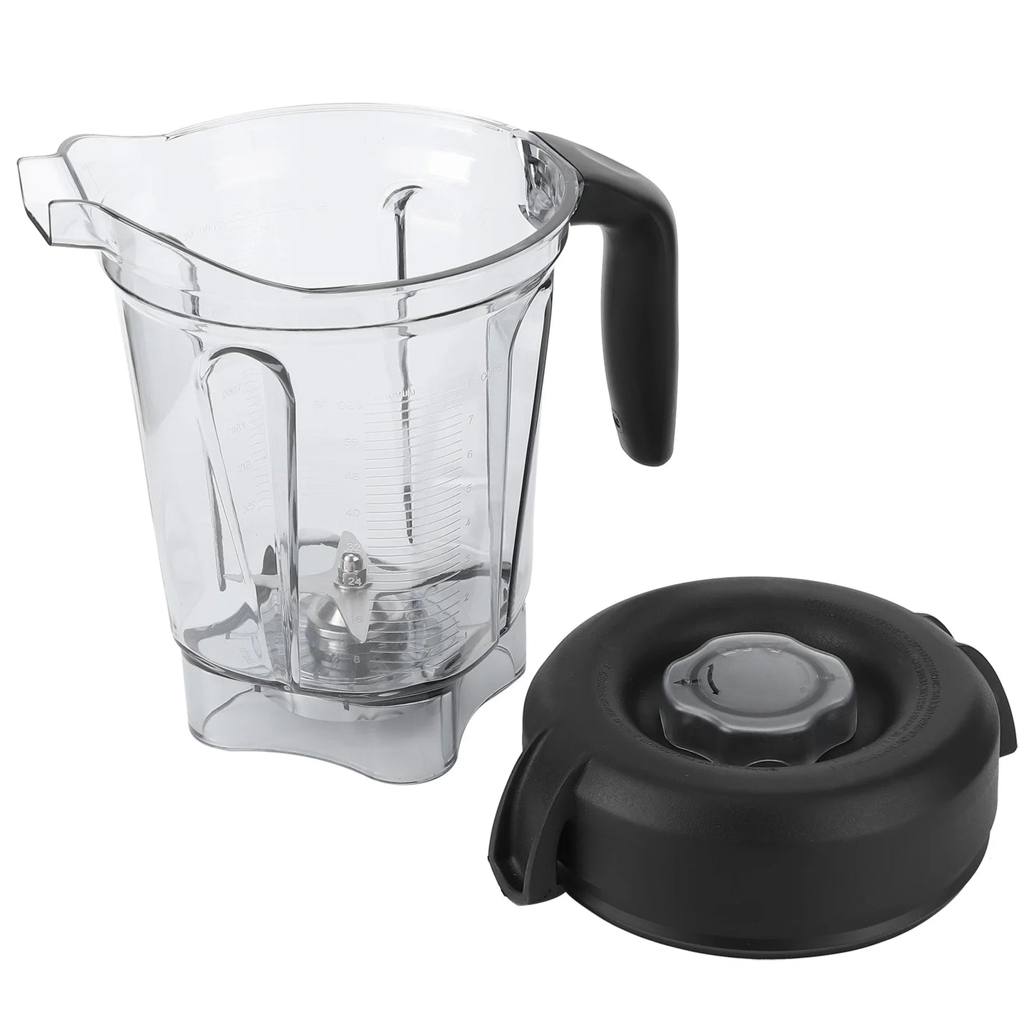 Blender Accessories Transparent Food Blender Container with Blade Lid Replacement Accessories Fit for Container 64oz Blender Cup
