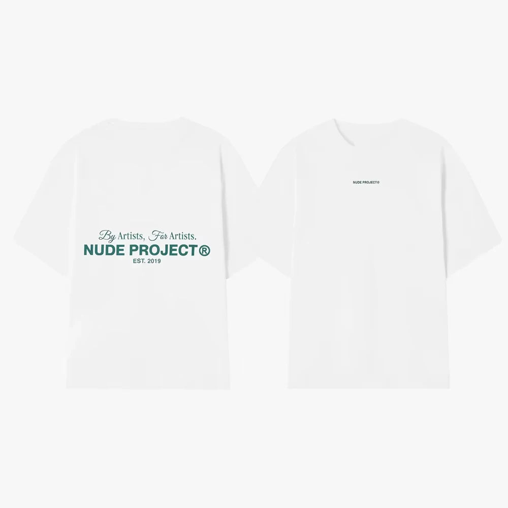 2025 Summer Cotton Printed T-shirt Women Fashion Nude T Shirt Men Leisure Sports Loose Brand Unisex Streetwear Y2K Tops Clothing