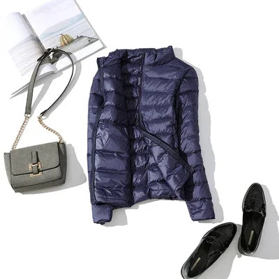 Ultra Light Down Jacket 2025 New Parkas basic Winter jackets Female Women velvet hooded Coats autumn Down Jacket Womens Outwear