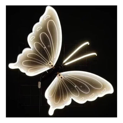 1pcs LED Outdoor Simulation Dynamic Static Butterfly Lights for Festival Home Decor Holiday Party DIY Decorations