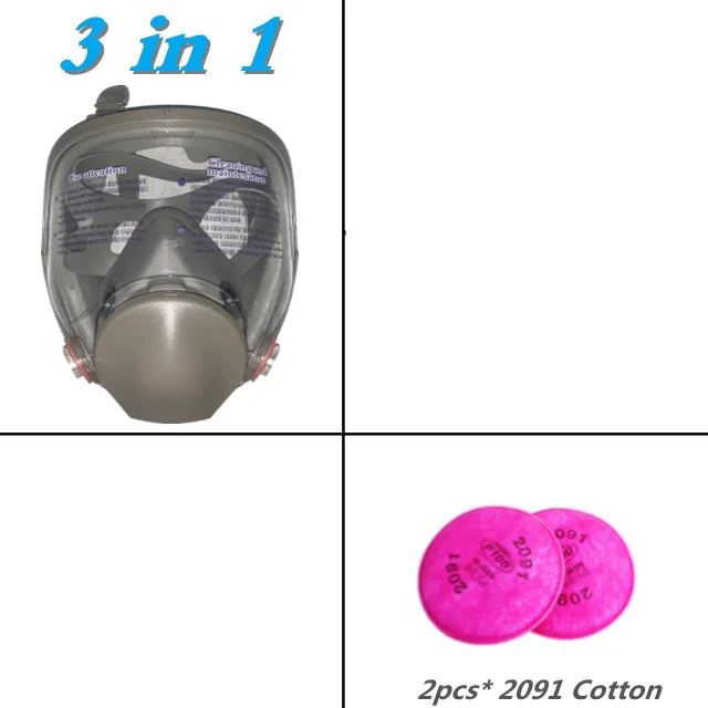 Full face spray protective mask, industrial gas mask respirator, new type 6800 gas mask, mechanical maintenance chemicals.