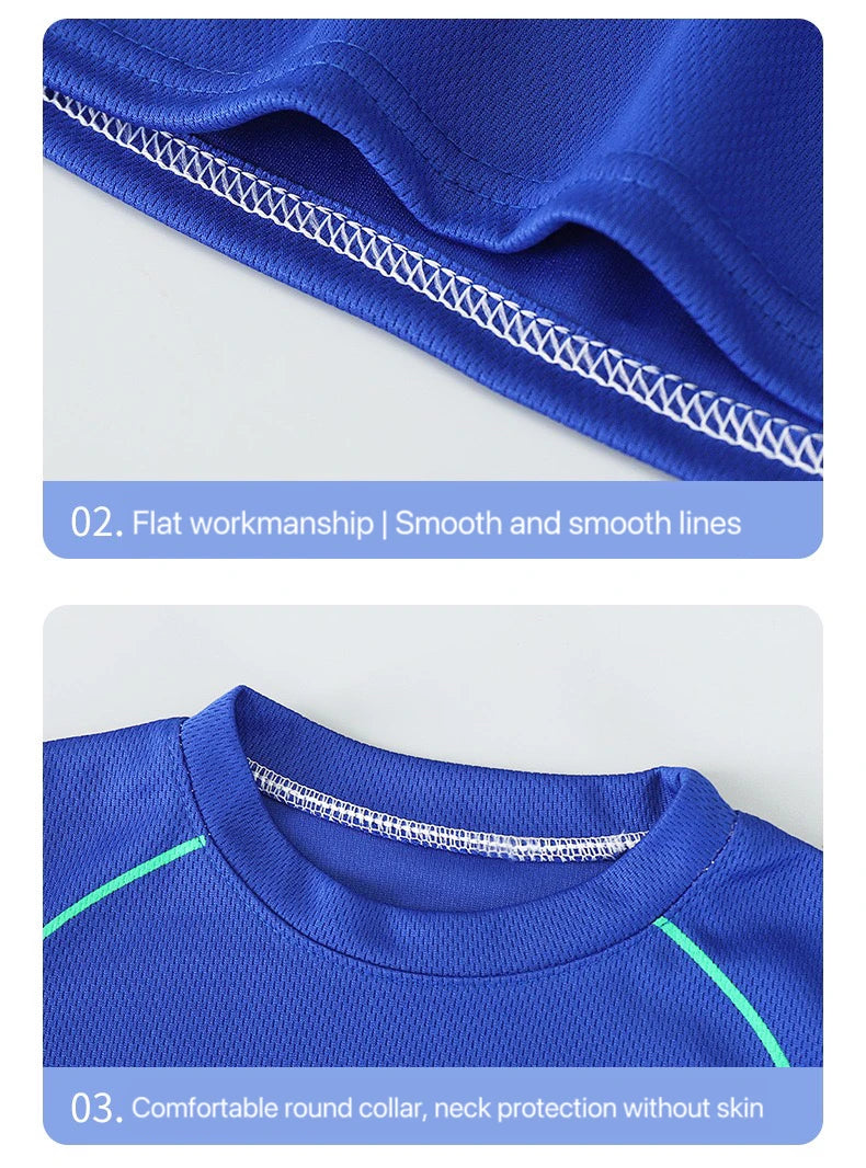 1Set Boy Girl Leisure Set Children Letter Quick Drying Short Sleeve Shorts Sets Summer Kid Clothes Baby Tee+Short Pant Tracksuit