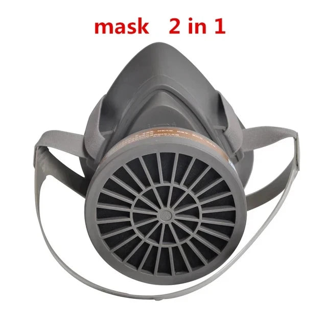 Anti Smoke Protective Mask With Activated Carbon Filter Respirator Paint Welding Chemicals Toxic Gases