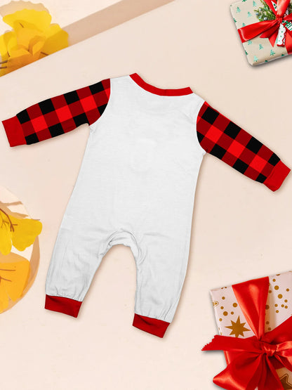 European and American family Christmas parent-child clothing, 2025 new autumn and winter cartoon round-neck family vacation set