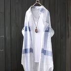 2025 Fall Fashion Plaid Shirt - Women's Plus Size Long Sleeve Top | Loose Elegant Casual Blouse | Oversized Shacket Style