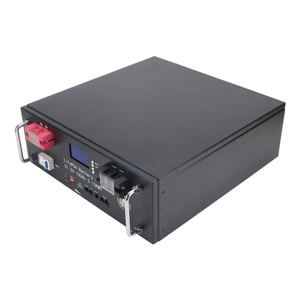48V 100AH LiFePO4 Battery Pack Built-in BMS Lithium Iron Phosphate Cells For Replacing Most of Backup Power Home Energy Storage