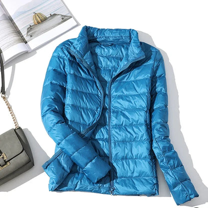 Ultra Light Down Jacket 2025 New Parkas basic Winter jackets Female Women velvet hooded Coats autumn Down Jacket Womens Outwear