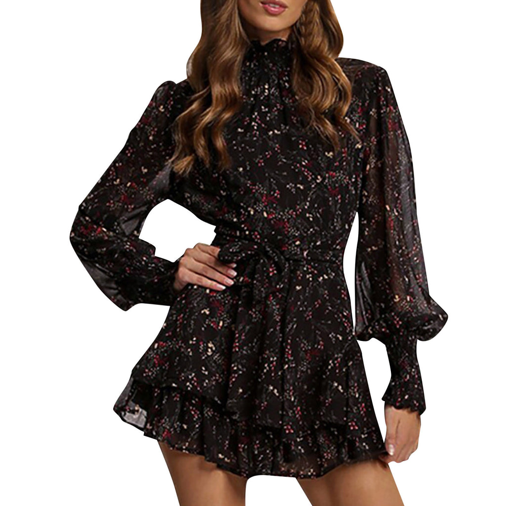 Dresses For Women Plus Size Casual Sexy Temperament Slim Floral Leaf Dress Spring Dresses For Women Vestidos De Mujer Robe Femme