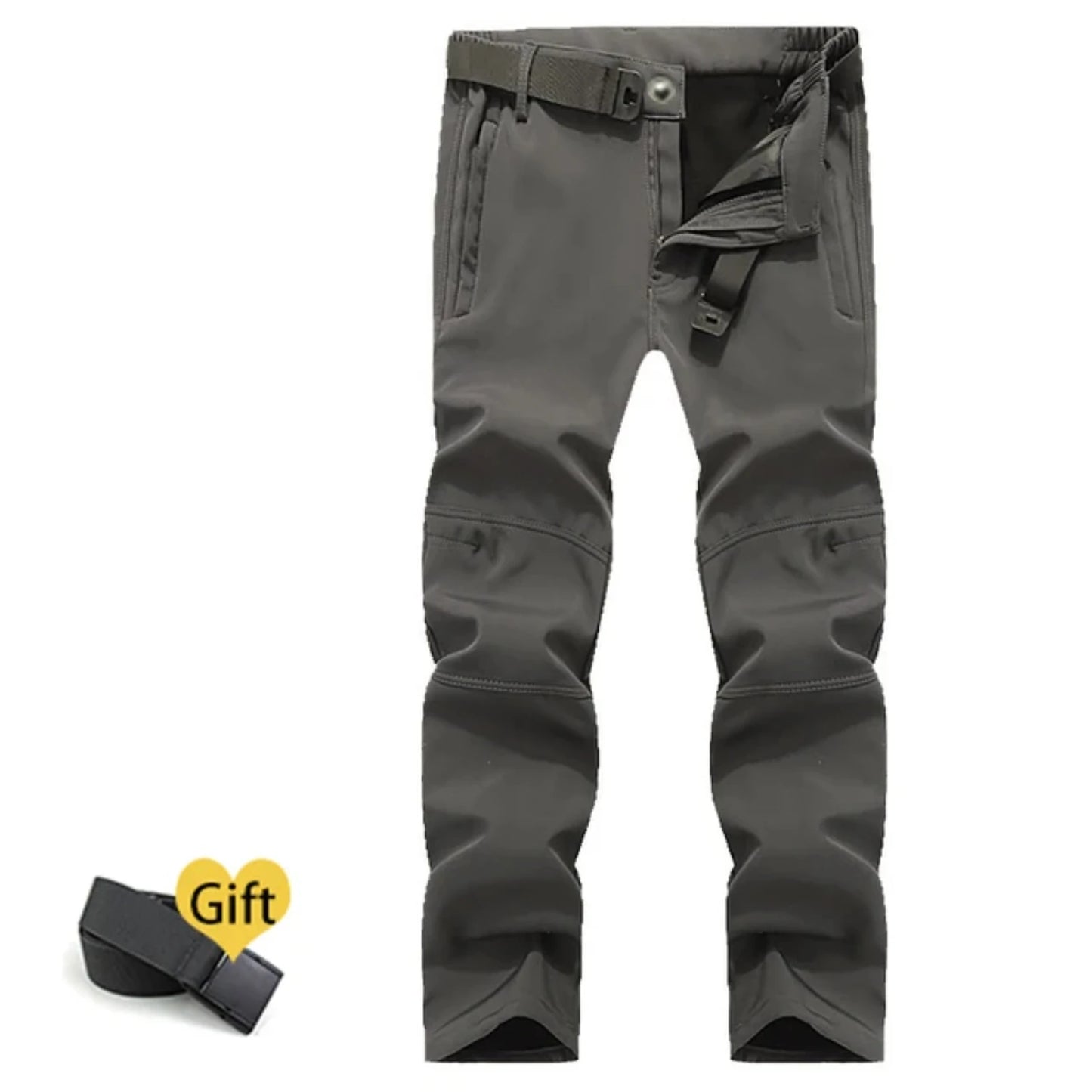 Winter Men Camping Hiking Pants Travel Soft Shell Warm Waterproof Fleece Windproof Outdoor Skiing Trekking Trousers