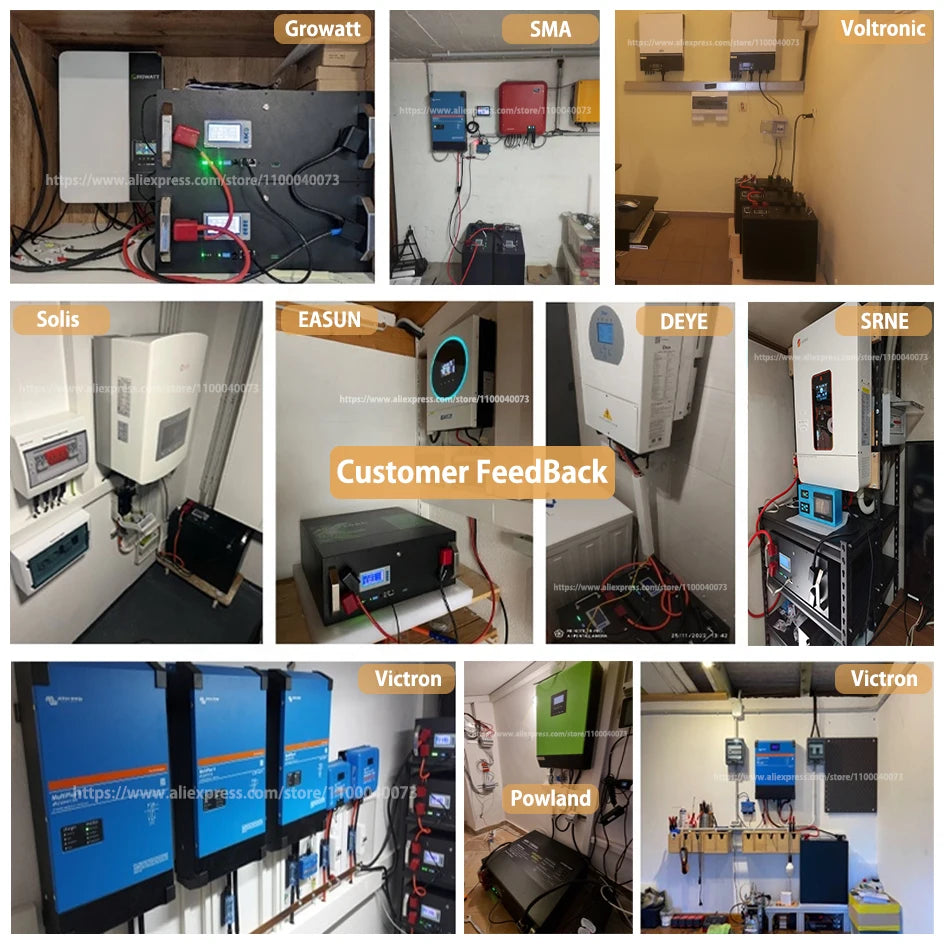 LiFePO4 48V 300Ah 15Kwh Battery 51.2V 100Ah 200Ah 120Ah 150Ah Lithium battery 6000 Cycles 48V Solar Energy Storage Akku EU STOCK
