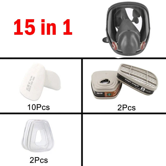 Protection 3/15/17 For 1 safety-type respirator gas mask 6800 type gas mask Painting Spraying Full face mask