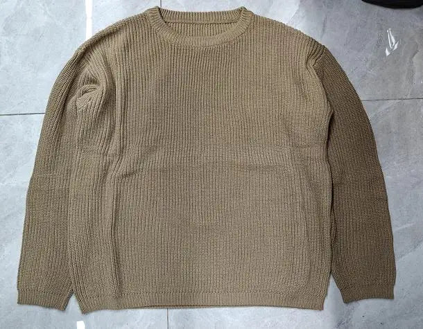 Suefunskry 1PC Mommy and Me Matching Sweaters Solid Color Knitted Long Sleeve Round Neck Warm Pullover Tops for Autumn Winter